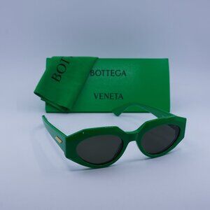 Bottega Veneta BV1031S 005 Oval Sunglasses - Green/Grey